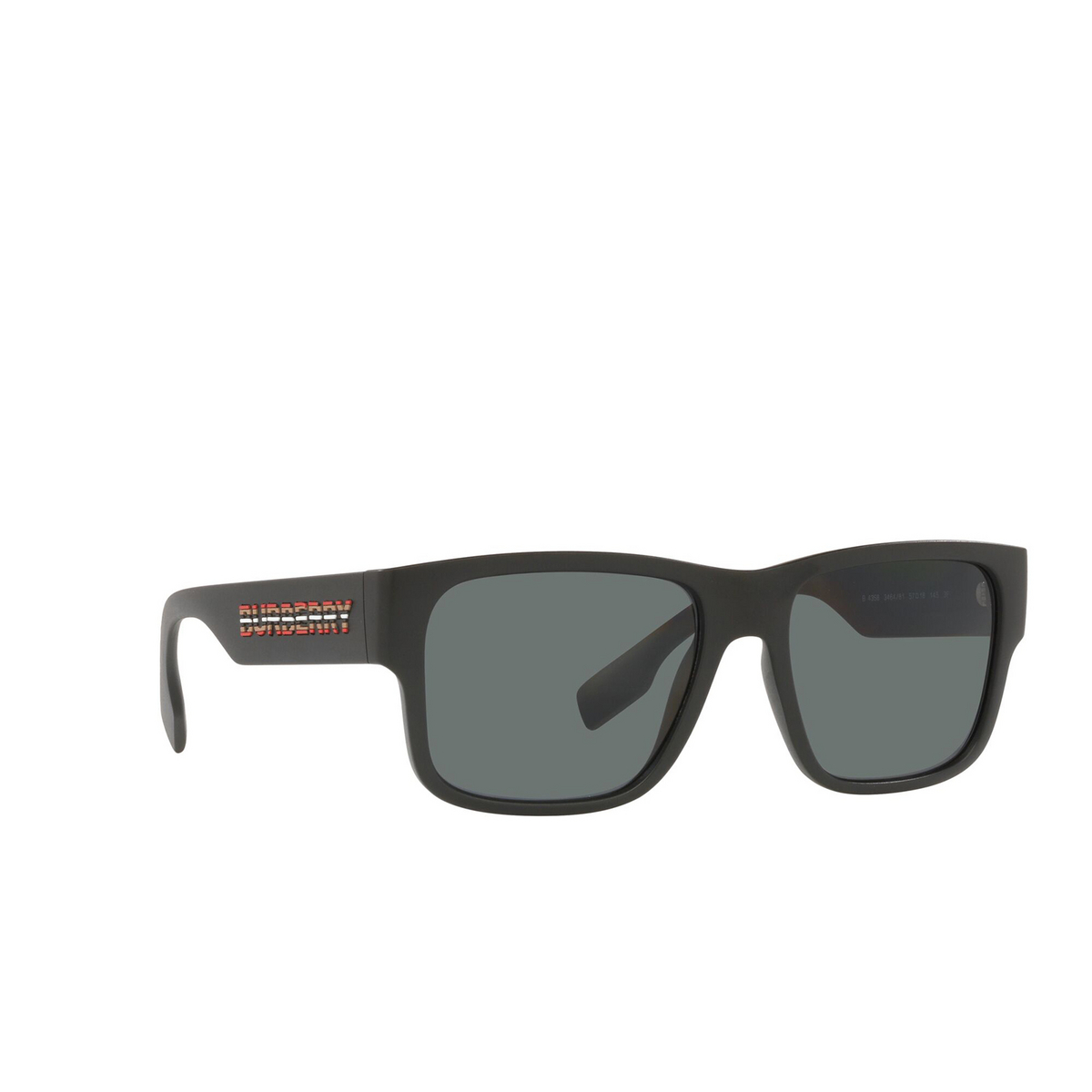 Burberry KNIGHT Sunglasses 346481 Black - three-quarters view