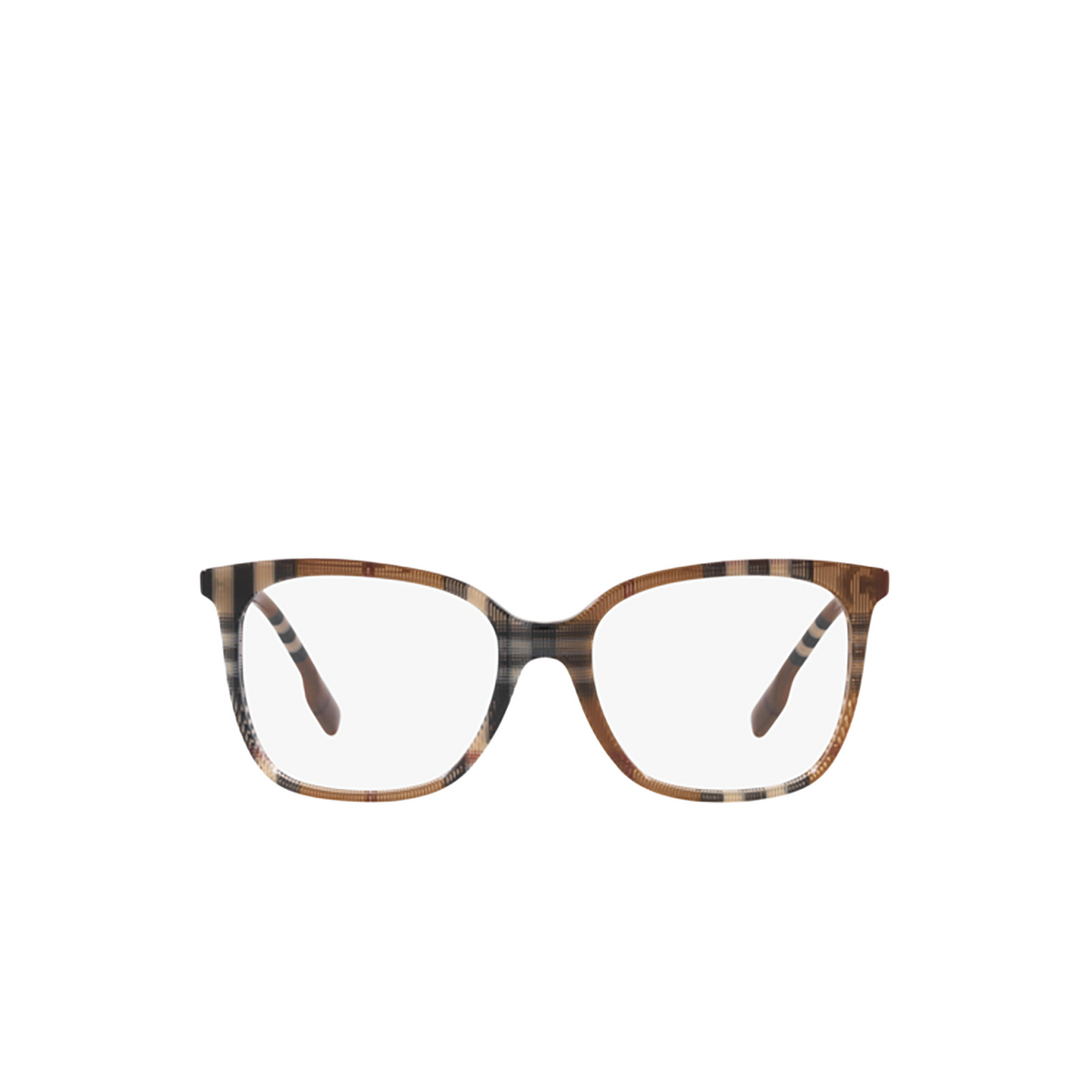 Burberry LOUISE Eyeglasses 3966 Check Brown - front view