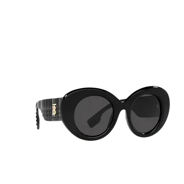 Gafas de sol Burberry MARGOT 300187 black - Vista tres cuartos