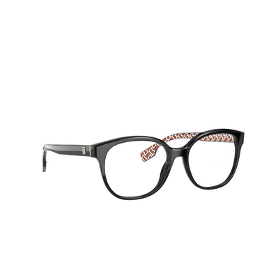 Burberry SCARLET Eyeglasses 3824 black - three-quarters view