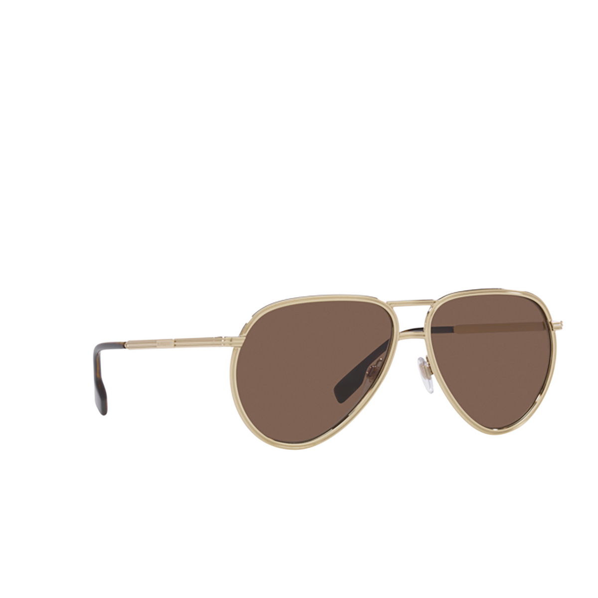 Burberry SCOTT Sunglasses 110973 Light Gold - three-quarters view