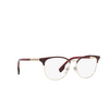 Burberry SOPHIA Eyeglasses 1319 light gold / bordeaux - product thumbnail 2/4
