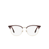 Burberry SOPHIA Eyeglasses 1319 light gold / bordeaux - product thumbnail 1/4