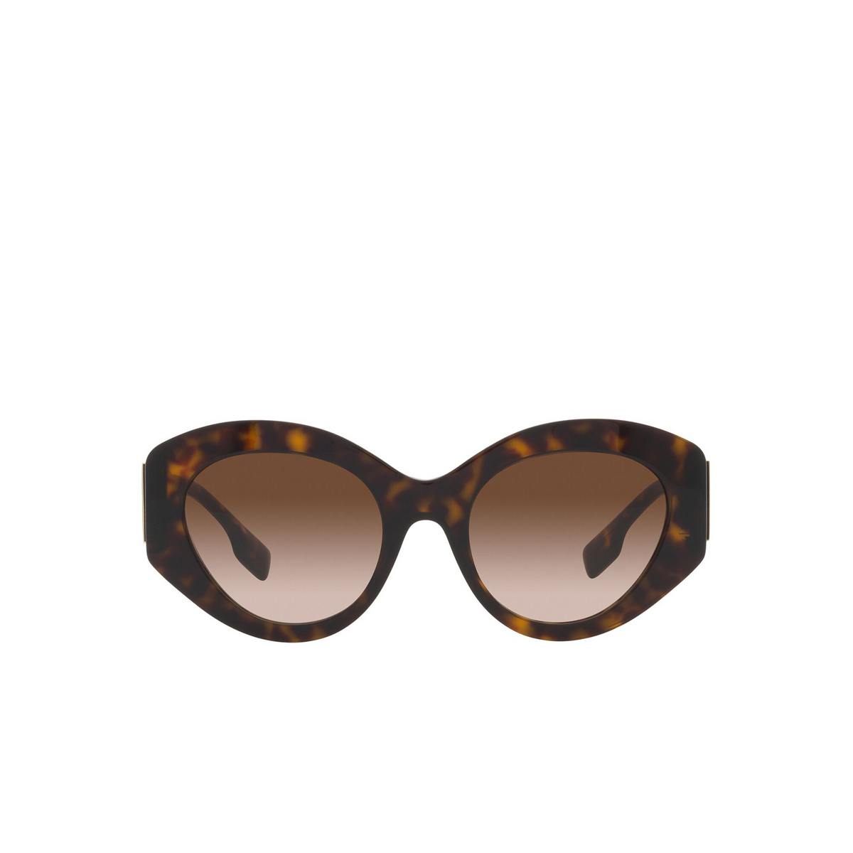 Burberry® Cat-eye Sunglasses: BE4361 Sophia color 300213 Dark Havana - front view
