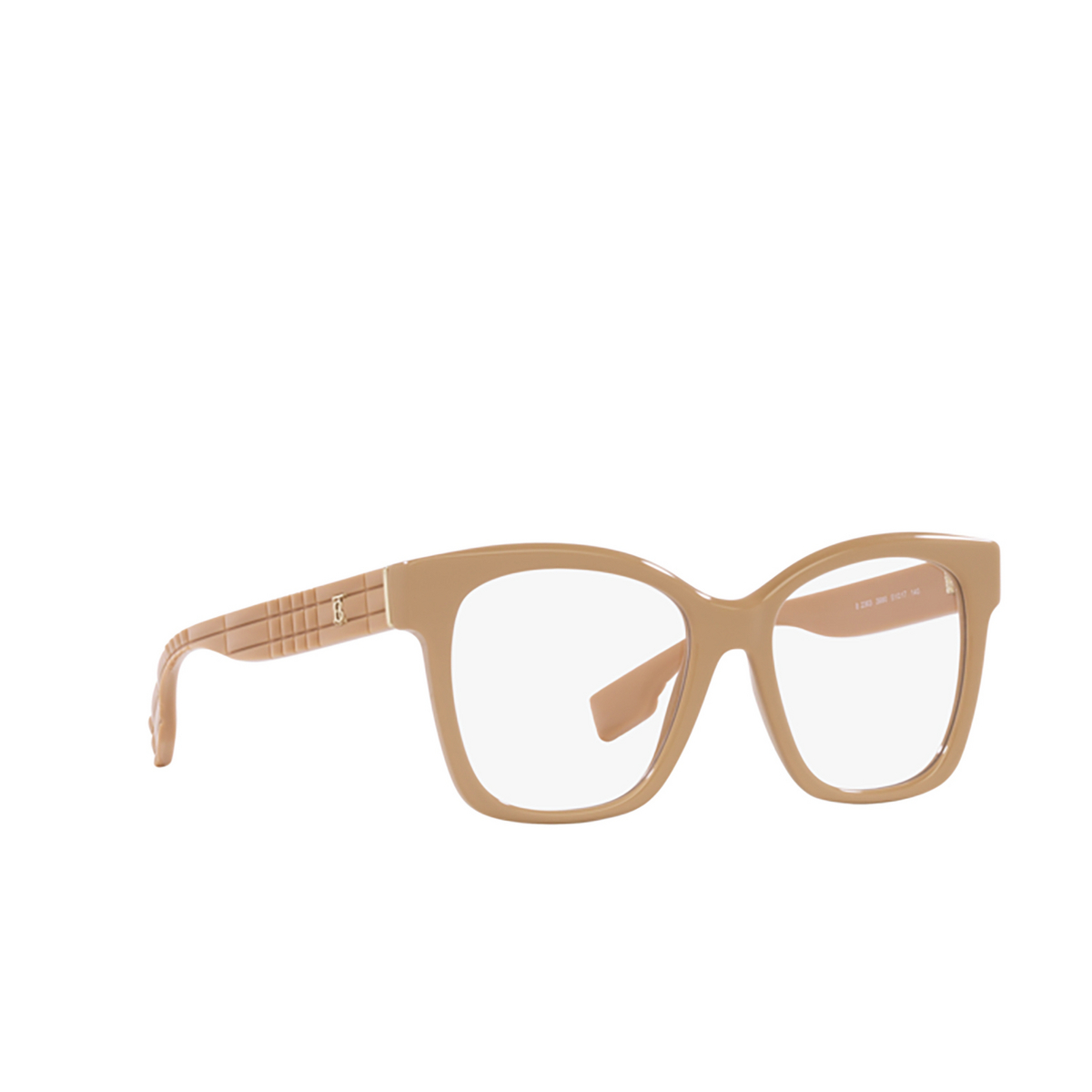 Burberry SYLVIE Eyeglasses 3990 Beige - three-quarters view