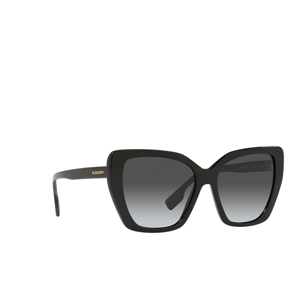 Burberry TASMIN Sunglasses 3980T3 Black - three-quarters view