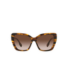 Burberry TASMIN Sunglasses 398113 top check / striped brown - product thumbnail 1/4