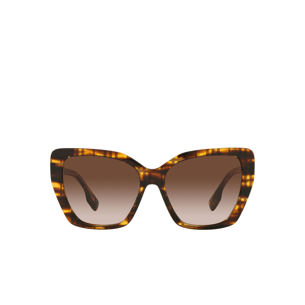 Burberry TASMIN Sunglasses 398113 Top Check / Striped Brown - front view