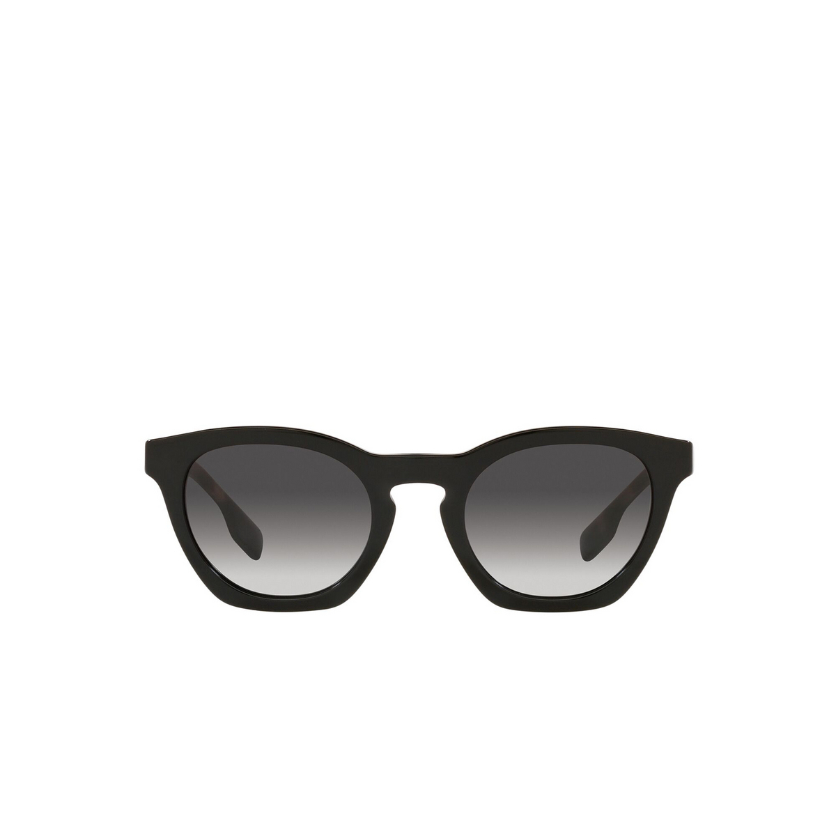 Burberry® Irregular Sunglasses: Yvette BE4367 color Black 39808G - front view.