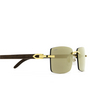 Gafas de sol Cartier CT0012RS 001 gold - Miniatura del producto 3/5