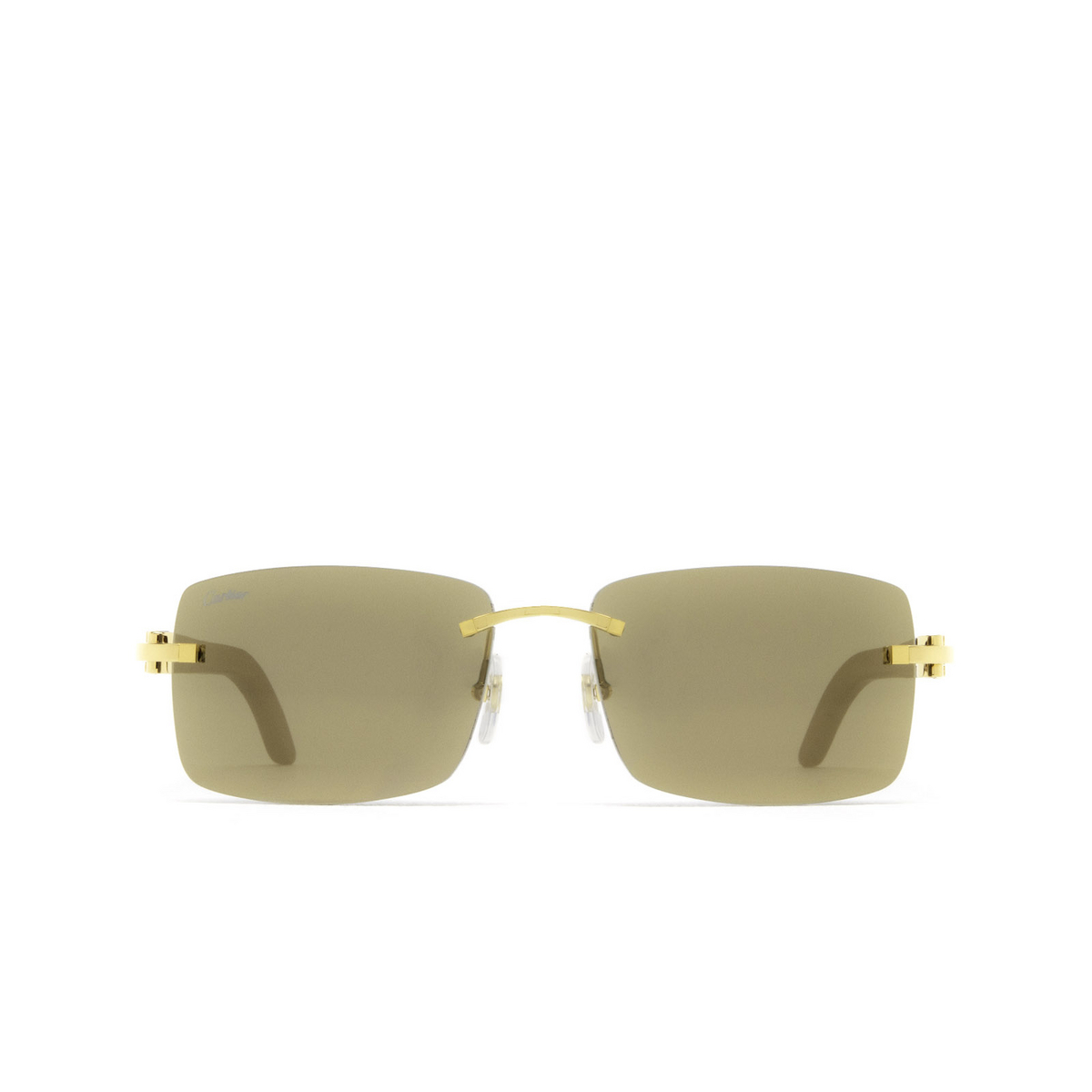 Cartier CT0012RS Sunglasses 001 Gold - front view