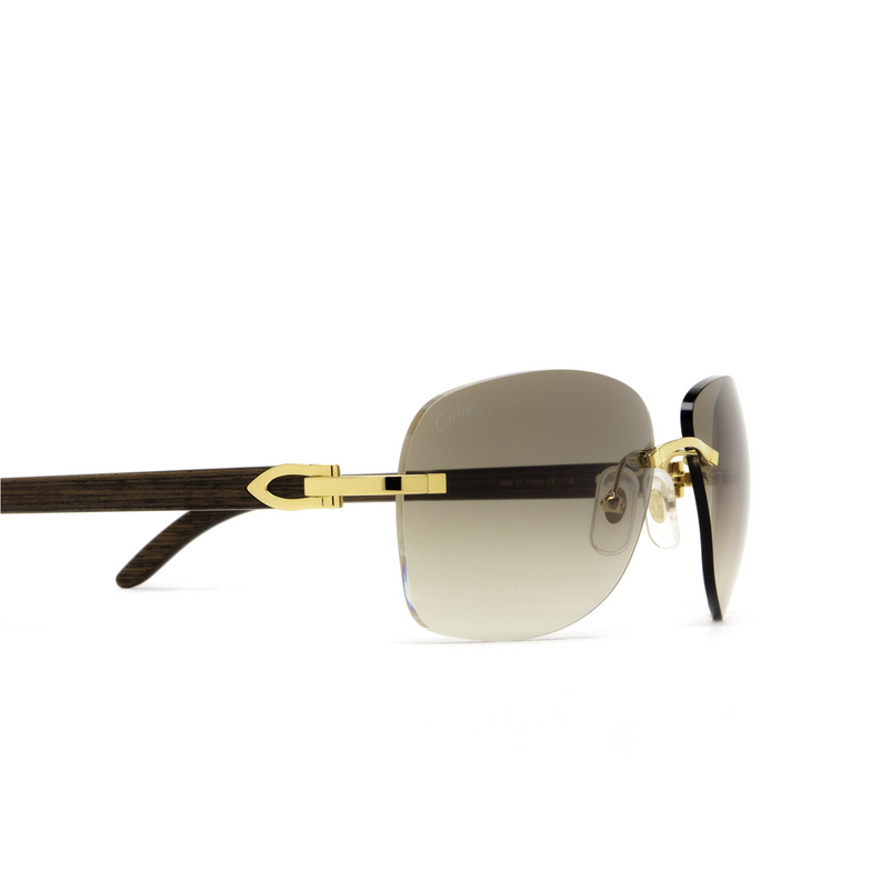 Cartier CT0014RS Sunglasses 001 gold - 3/5