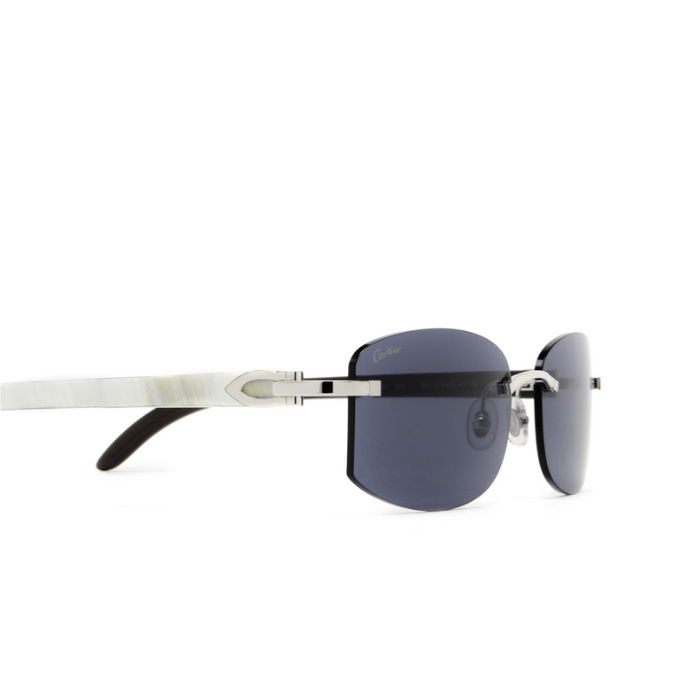 Cartier CT0031RS Sunglasses 002 silver - 3/4