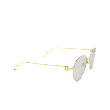 Lunettes de soleil Cartier CT0249S 006 gold - Vue trois quarts