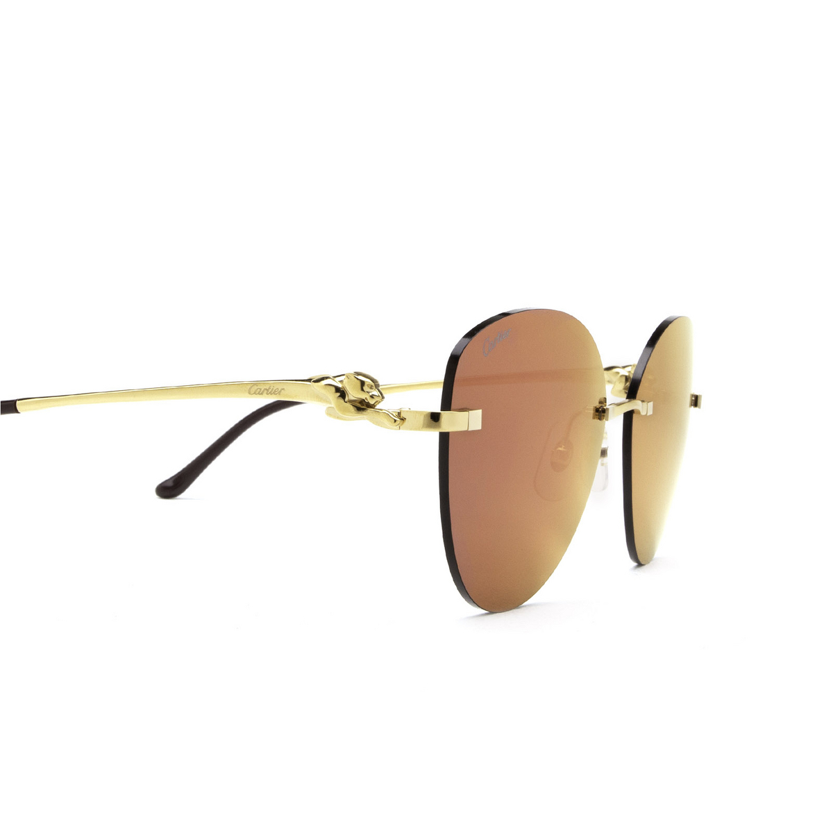 Cartier CT0269S Sunglasses 003 Gold - product thumbnail 3/4