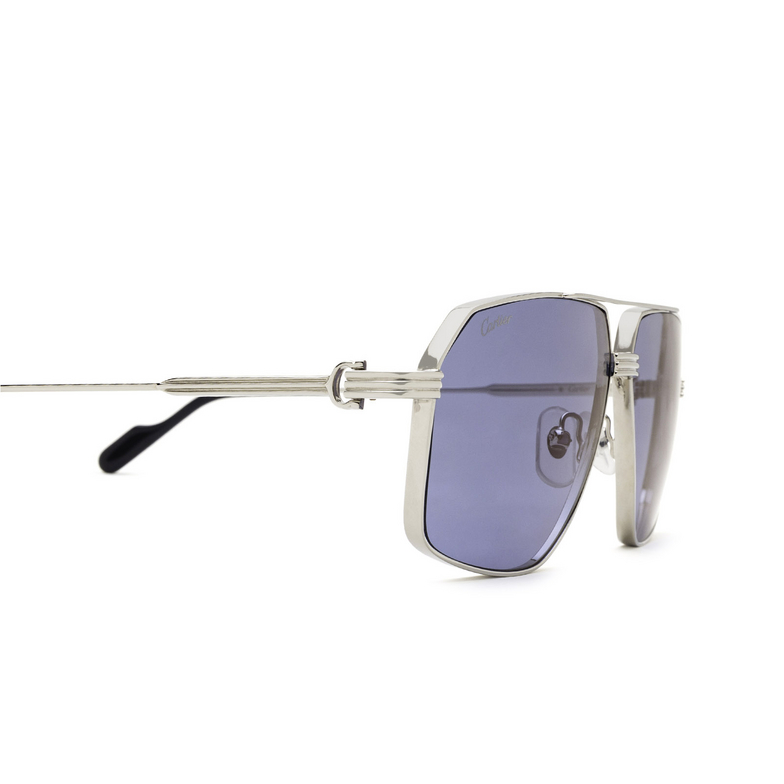 Cartier CT0270S Sunglasses 003 silver - 3/4