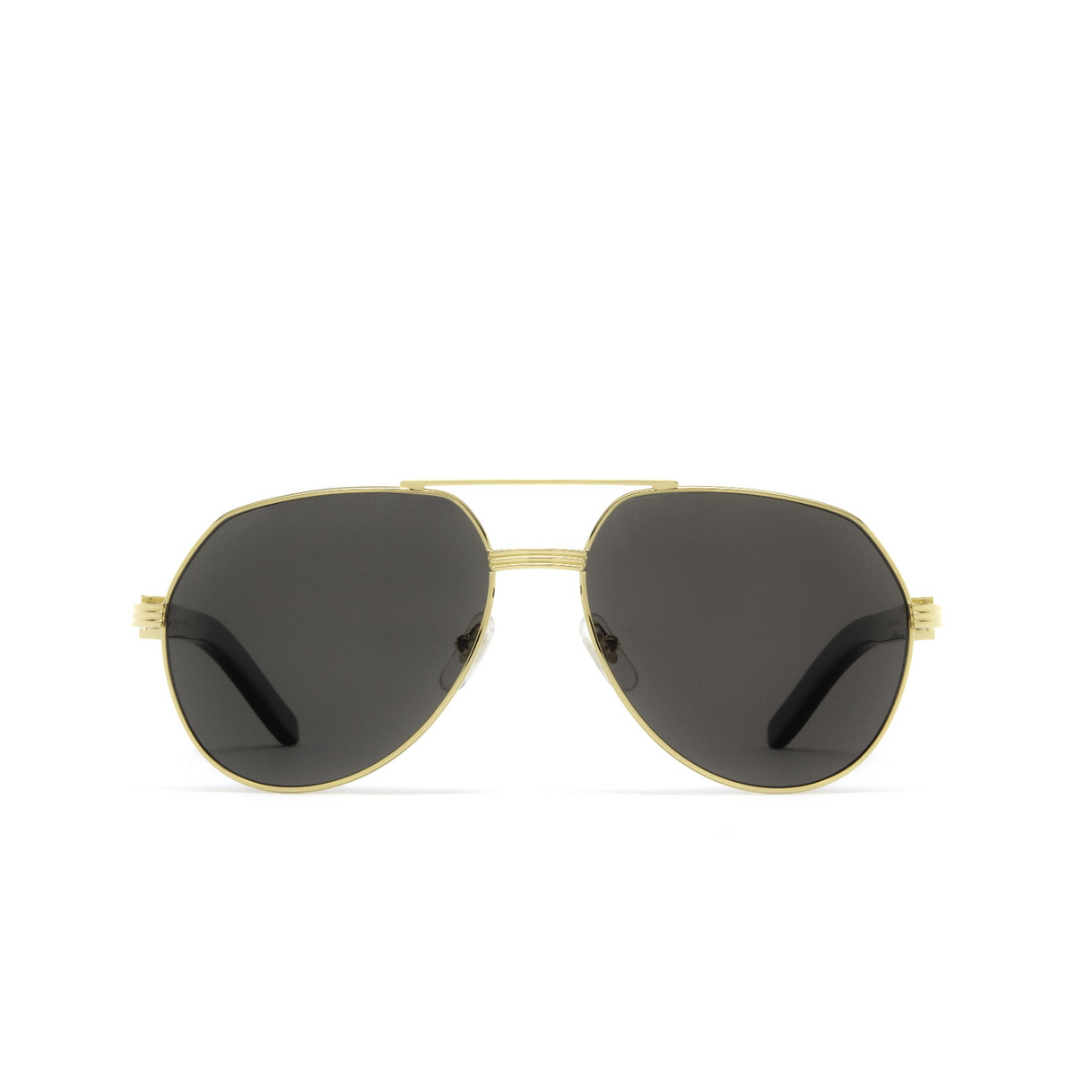 Cartier® Aviator Sunglasses: CT0272S color Gold 001 - front view.