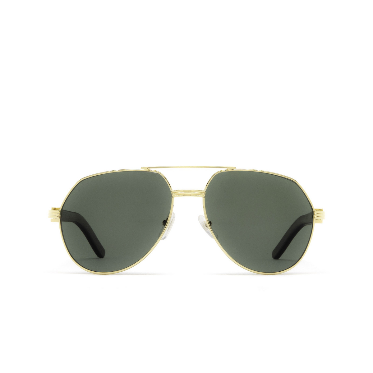 Cartier® Aviator Sunglasses: CT0272S color Gold 002 - front view.