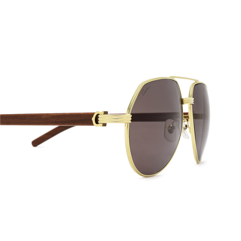 Cartier CT0272S Sunglasses 004 gold & burgundy - 3/4