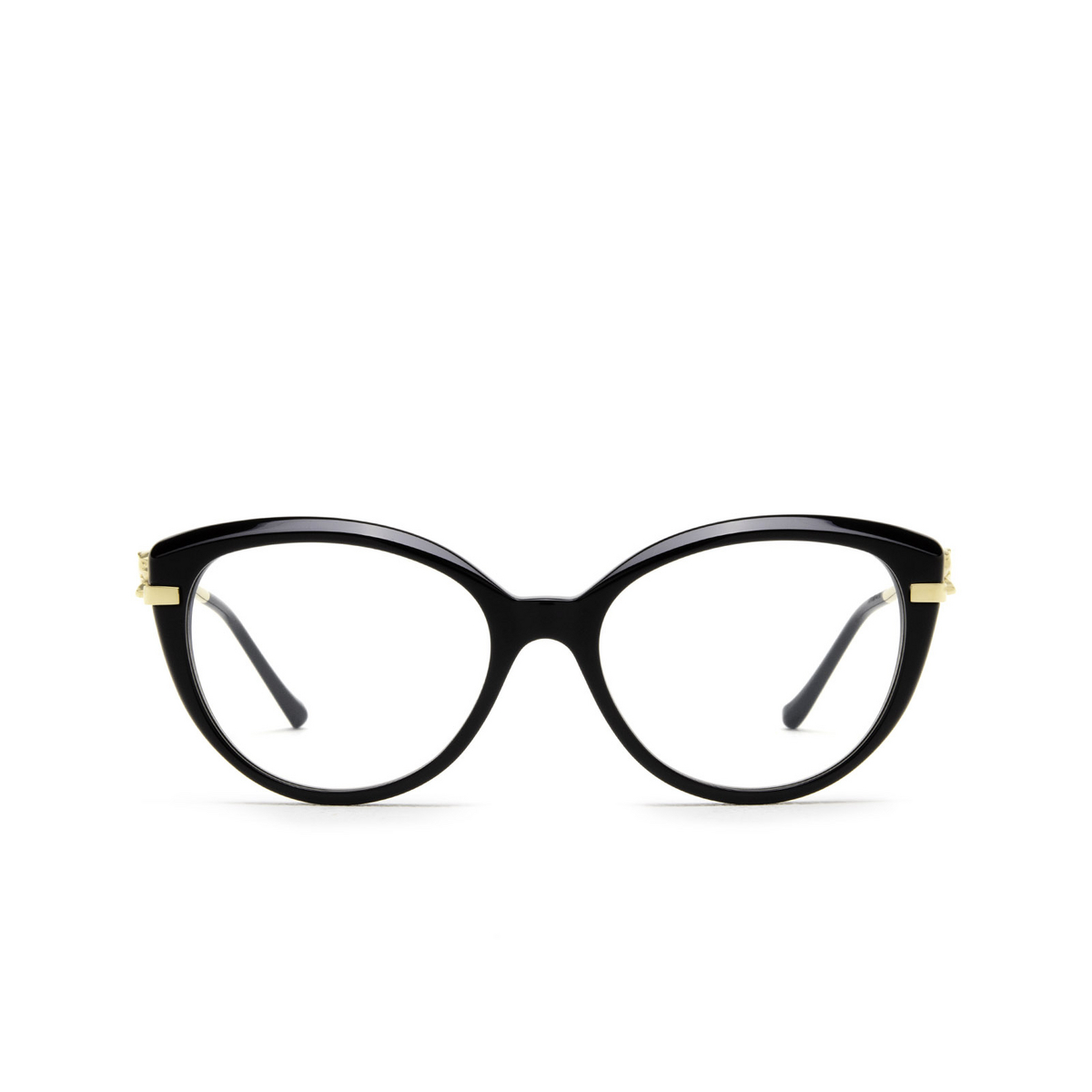 Cartier® Cat-eye Sunglasses: CT0283S color Black 001 - front view.