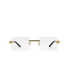 Occhiali da vista Cartier CT0286O 003 gold & white - anteprima prodotto 1/5