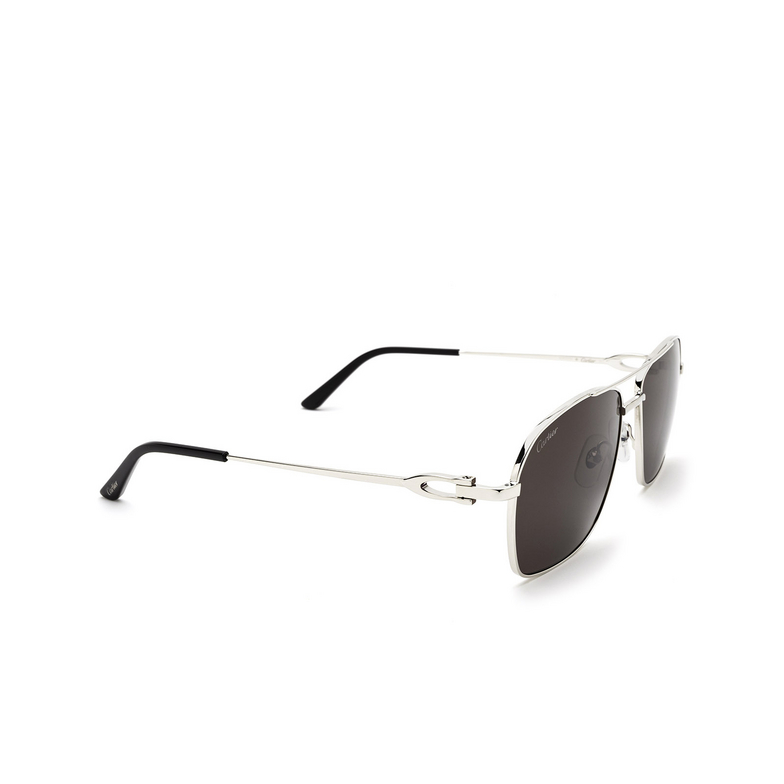 Cartier CT0306S Sunglasses 001 silver - 2/4