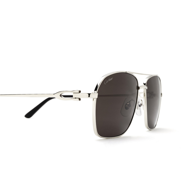 Cartier CT0306S Sunglasses 001 silver - 3/4