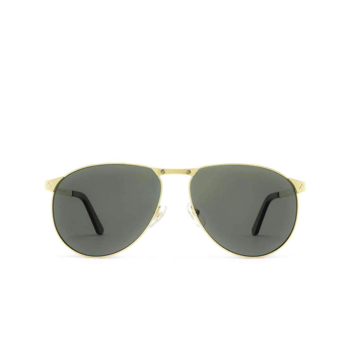 Cartier® Aviator Sunglasses: CT0323S color Gold 002 - front view.