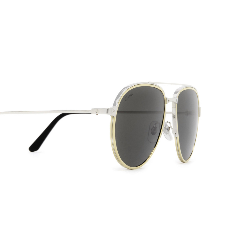 Cartier CT0325S Sunglasses 005 silver - 3/5