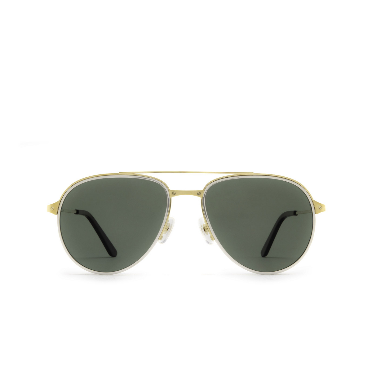 Cartier® Aviator Sunglasses: CT0325S color Gold 006 - front view.