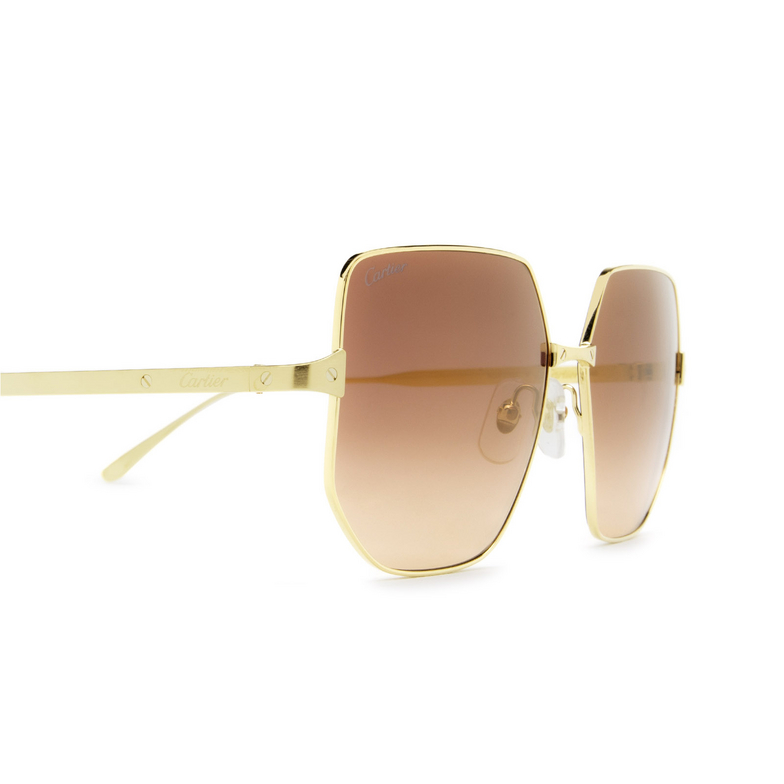 Cartier CT0327S Sunglasses 003 gold - 3/4