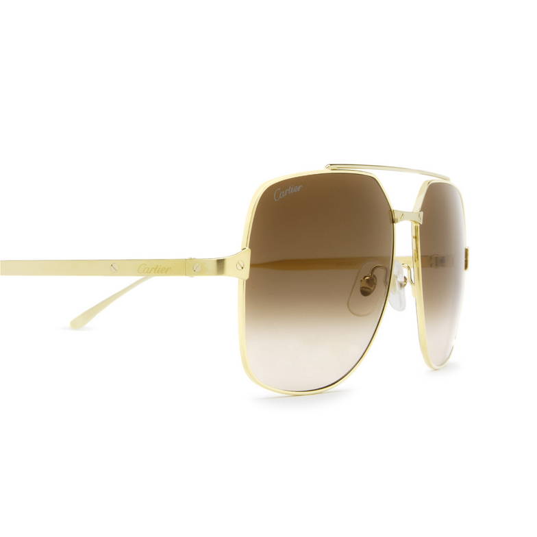 Cartier CT0329S Sunglasses 002 gold - 3/4