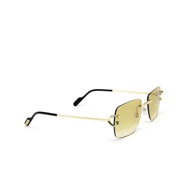 Cartier CT0330S Sonnenbrillen 003 gold - Dreiviertelansicht