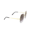 Cartier CT0332S Sunglasses 001 gold - product thumbnail 2/4