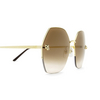 Cartier CT0332S Sunglasses 002 gold - product thumbnail 3/4