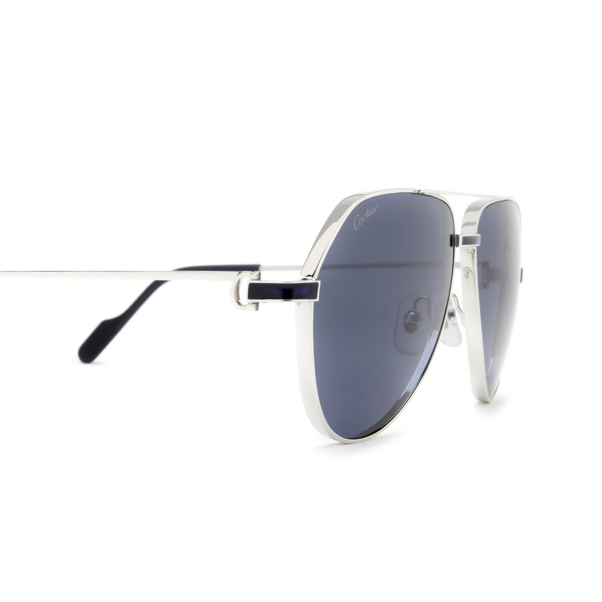 Cartier CT0334S Sunglasses 003 Silver - product thumbnail 3/4