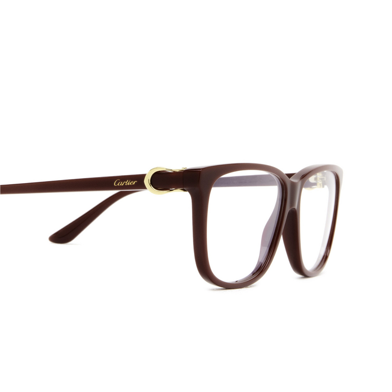 Cartier CT0351O Eyeglasses 003 burgundy - 3/4