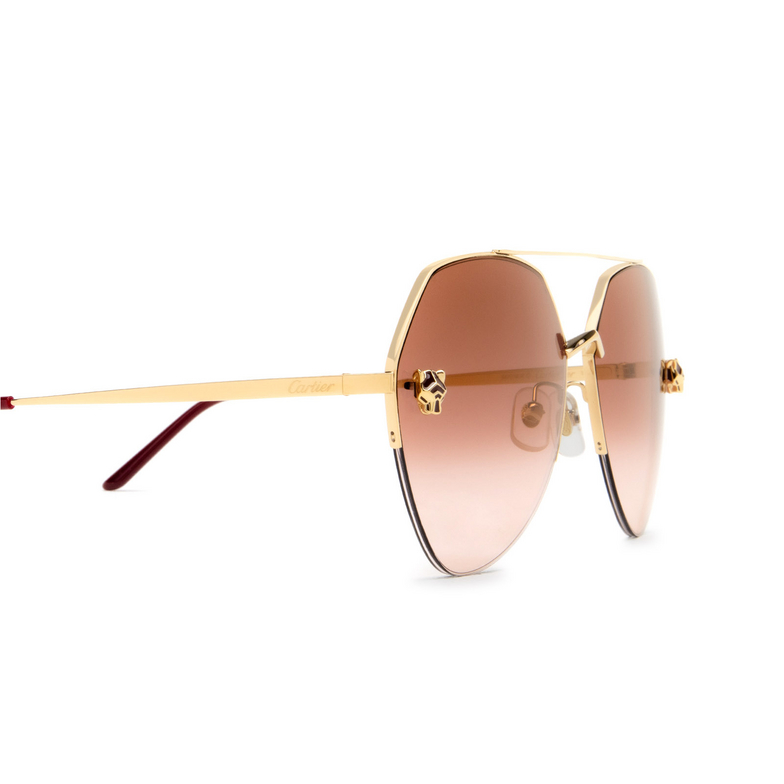 Cartier CT0355S Sunglasses 003 gold - 3/5