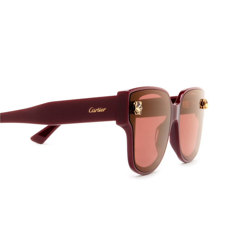 Cartier CT0357S Sunglasses 004 burgundy - 3/5