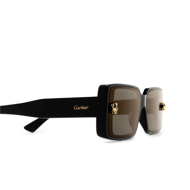 Cartier CT0358S Sunglasses 001 black - 3/5