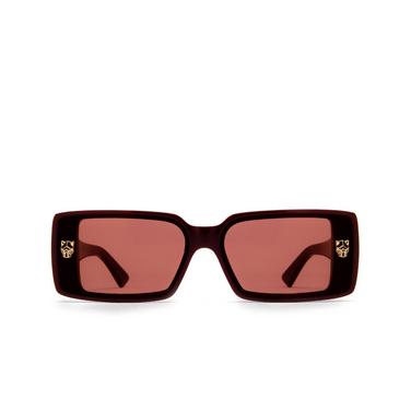 Gafas de sol Cartier CT0358S 004 burgundy - Vista delantera