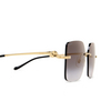 Gafas de sol Cartier CT0359S 001 gold - Miniatura del producto 3/4