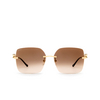 Cartier CT0359S Sunglasses 002 gold - product thumbnail 1/4