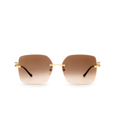 Lunettes de soleil Cartier CT0359S 002 gold - Vue de face