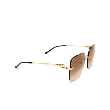 Gafas de sol Cartier CT0359S 002 gold - Vista tres cuartos