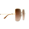 Cartier CT0361S Sunglasses 002 gold - product thumbnail 3/4