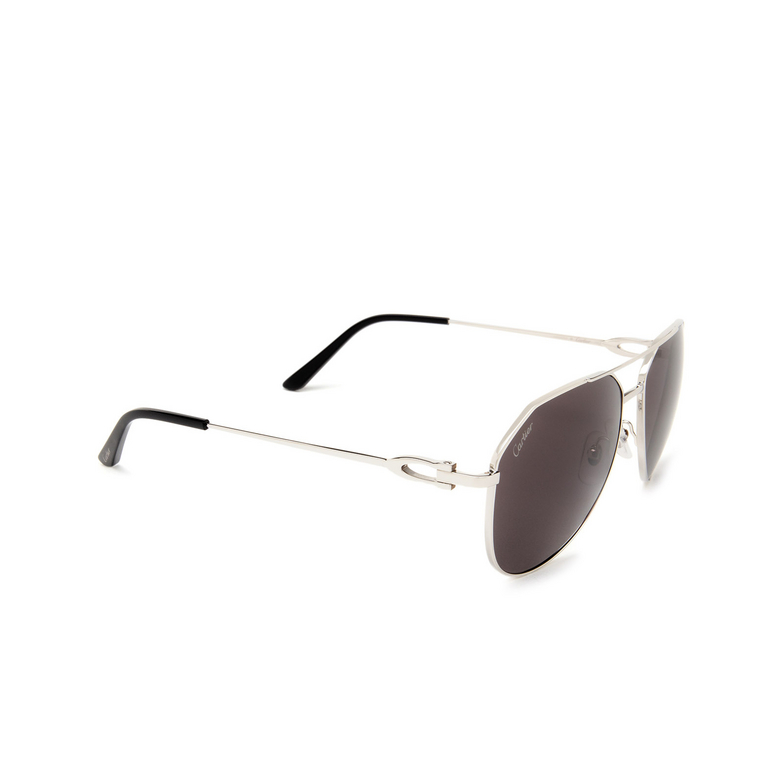 Cartier CT0364S Sunglasses 001 silver - 2/4