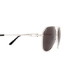 Cartier CT0364S Sunglasses 001 silver - product thumbnail 3/4