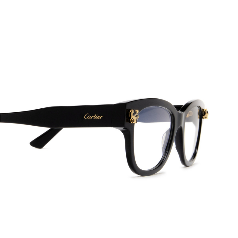 Cartier CT0373O Eyeglasses 001 black - 3/4