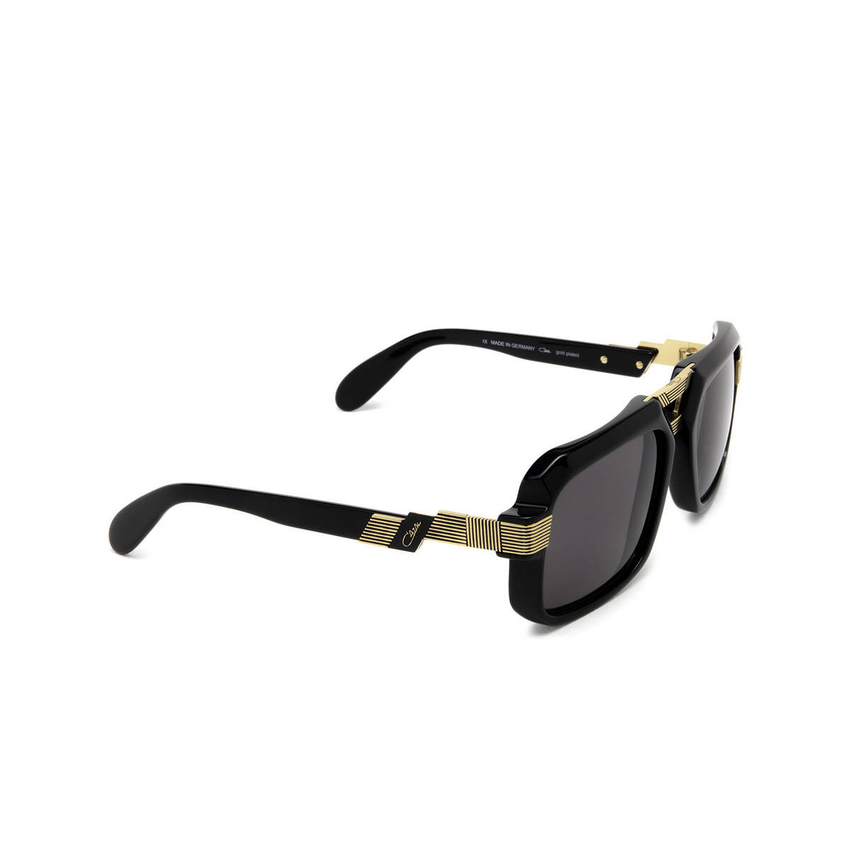 Cazal 669 Sunglasses 001 Black - Gold - three-quarters view